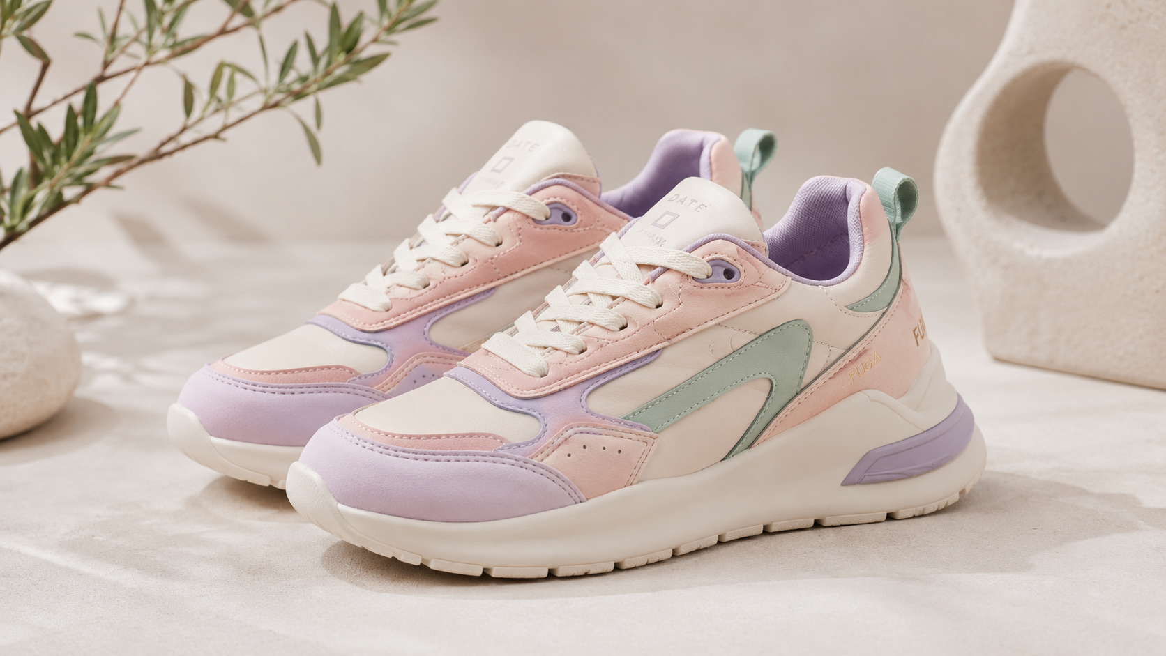 Pastel Colored Sneakers Soft Palette